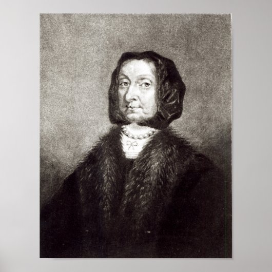 Portrait von Elizabeth Cromwell Poster (Vorne)