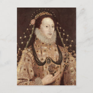 Portrait von Elizabeth I c.1575-80 Postkarte
