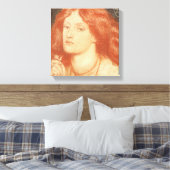 Portrait von Elizabeth Siddal (1834-62), 1860 (rot Leinwanddruck (Insitu (Schlafzimmer))