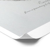 Portrait von Emily Bronte (1818-48), graviert von Poster (Ecke)