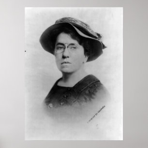 Portrait von Emma Goldman Anarchist Feminist Poster