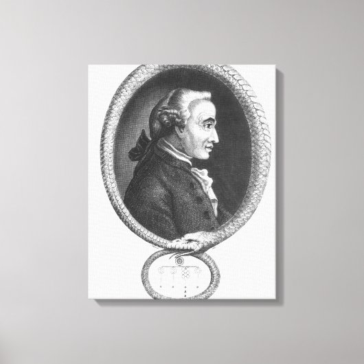 Portrait von Emmanuel Kant 2 Leinwanddruck (Vorderseite)