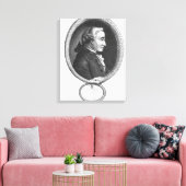 Portrait von Emmanuel Kant 2 Leinwanddruck (Insitu (Wohnzimmer))