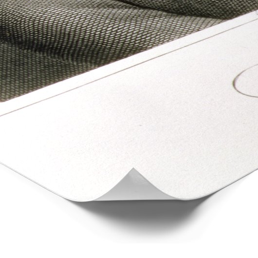 Portrait von Emmanuel Kant , deutscher Philosoph Poster (Ecke)