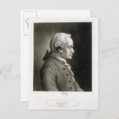 Portrait von Emmanuel Kant , deutscher Philosoph Postkarte (Vorne/Hinten)