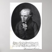 Portrait von Emmanuel Kant Poster (Vorne)