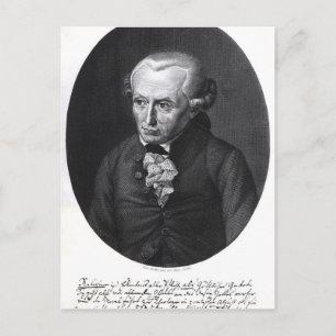 Portrait von Emmanuel Kant Postkarte