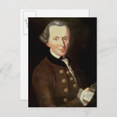 Portrait von Emmanuel Kant Postkarte (Vorne/Hinten)
