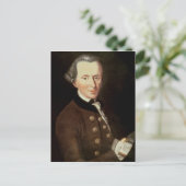 Portrait von Emmanuel Kant Postkarte (Stehend Vorderseite)