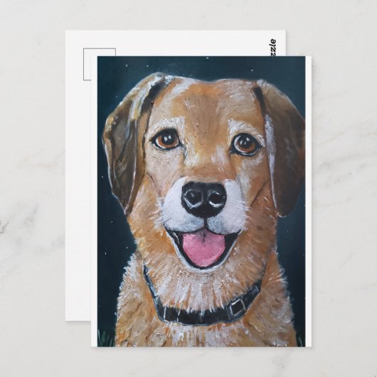 Portrait von Engué Painting von Alfred Fox Postkarte (Vorne/Hinten)