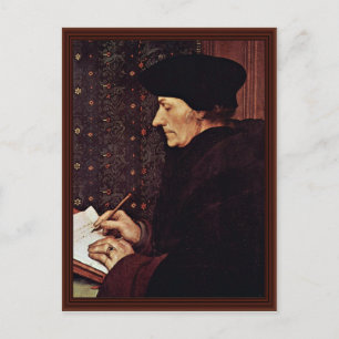 Portrait von Erasmus von Rotterdam Postkarte