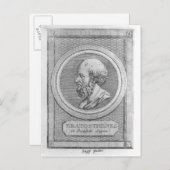 Portrait von Eratosthenes Postkarte (Vorne/Hinten)
