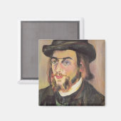 Portrait von Erik Satie c.1892 Magnet (Vorderseite/Rückseite)