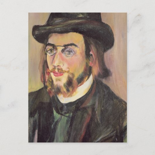 Portrait von Erik Satie c.1892 Postkarte (Vorderseite)