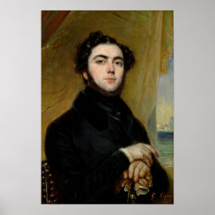 Portrait von Eugene Sue 1837 Poster