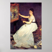 Portrait von Eva Gonzales Poster (Vorne)