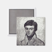 Portrait von Evariste Galois Magnet (Vorderseite/Rückseite)