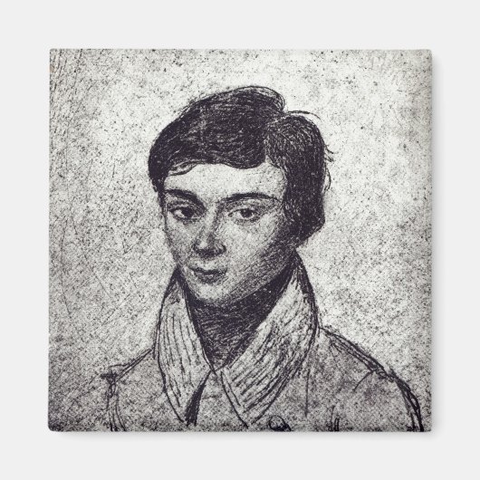 Portrait von Evariste Galois Magnet (Vorne)