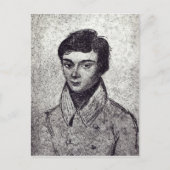 Portrait von Evariste Galois Postkarte (Vorderseite)