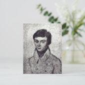 Portrait von Evariste Galois Postkarte (Stehend Vorderseite)
