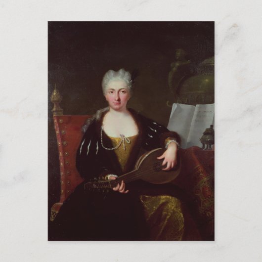 Portrait von Faustina Bordoni, Händels Sänger Postkarte (Vorderseite)
