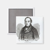 Portrait von Feargus O'Connor Magnet (Vorderseite/Rückseite)