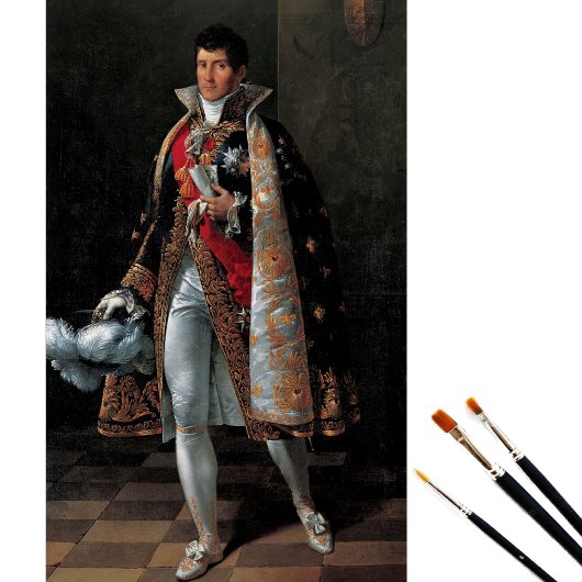 Portrait von Felice Baciocchi von Marie Benoist Seidenpapier