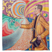 Portrait von Felix Feneon, Signac Duschvorhang (Vorderseite)