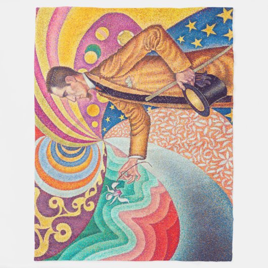 Portrait von Felix Feneon, Signac Fleecedecke (Vorderseite)