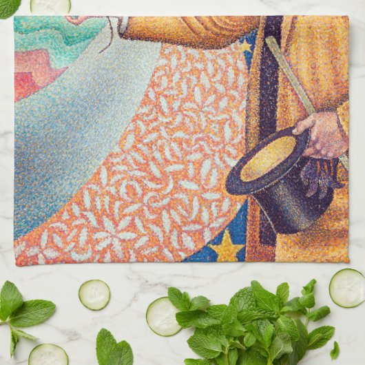 Portrait von Felix Feneon, Signac Geschirrtuch (Gefaltet)