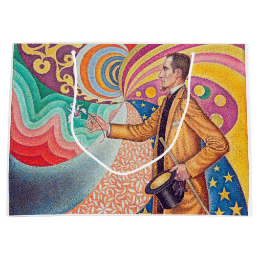 Portrait von Felix Feneon, Signac Große Geschenktüte (Vorderseite)
