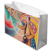 Portrait von Felix Feneon, Signac Große Geschenktüte (Rückseite Schrägansicht)