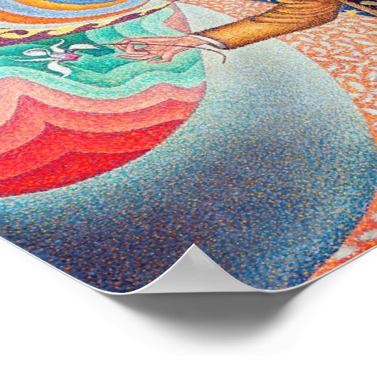 Portrait von Felix Feneon, Signac Poster (Ecke)