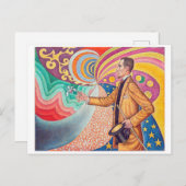 Portrait von Felix Feneon, Signac Postkarte (Vorne/Hinten)