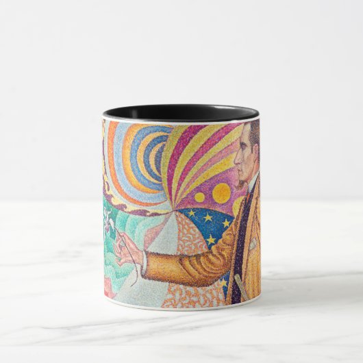 Portrait von Felix Feneon, Signac Tasse (Zentrum)