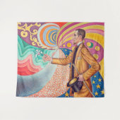 Portrait von Felix Feneon, Signac Wandteppich (Vorderseite (Horizontal))