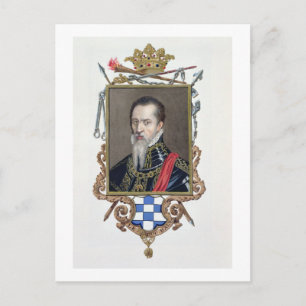 Portrait von Ferdinand Alvarez de Toledo Herzog vo Postkarte