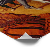 Portrait von Ferdinand I. und seinem Nichte Poster (Ecke)