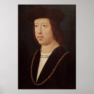 Portrait von Ferdinand II König von Spanien Poster