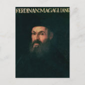 Portrait von Ferdinand Magellan Postkarte (Vorderseite)