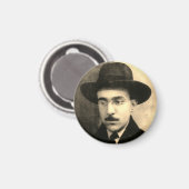 Portrait von Fernando Pessoa Magnet (Vorderseite/Rückseite)