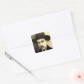 Portrait von Fernando Pessoa Quadratischer Aufkleber (Umschlag)