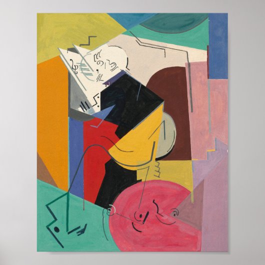 Portrait von Florent Schmitt | Albert Gleizes Poster (Vorne)