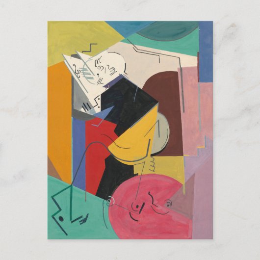 Portrait von Florent Schmitt | Albert Gleizes Postkarte (Vorderseite)