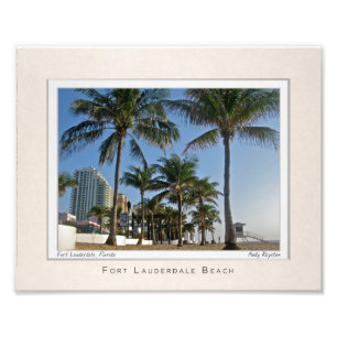Portrait von Fort Lauderdale Beach Fotodruck