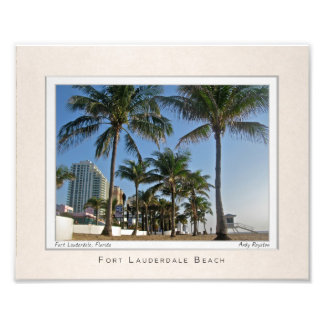 Portrait von Fort Lauderdale Beach Fotodruck