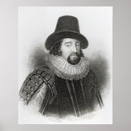 Portrait von Francis Bacon Poster (Vorne)