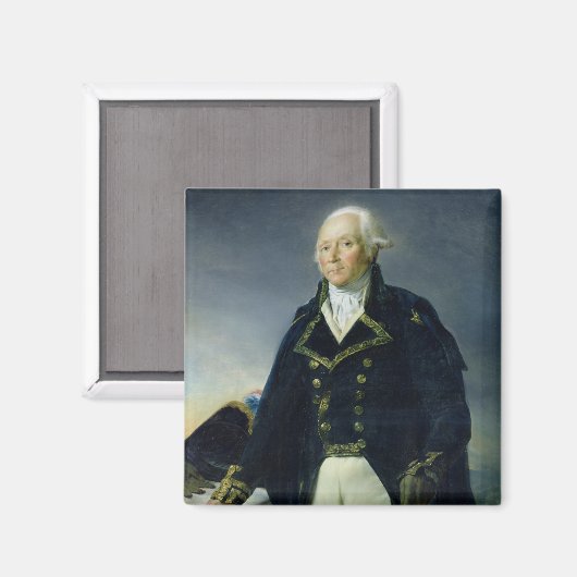 Portrait von Francois-Christophe Kellermann Magnet (Vorderseite/Rückseite)