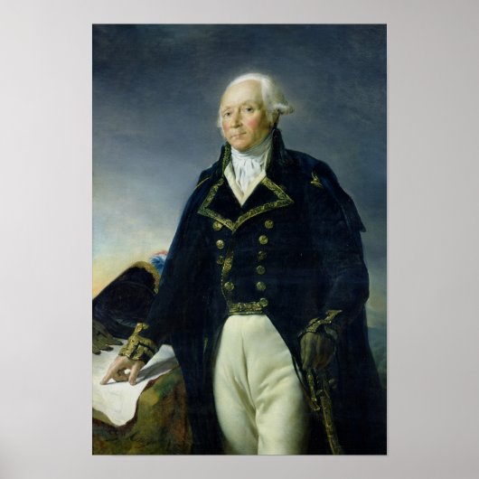 Portrait von Francois-Christophe Kellermann Poster (Vorne)