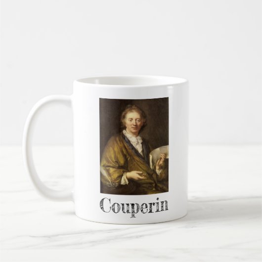 Portrait von François Couperin Kaffeetasse (Links)